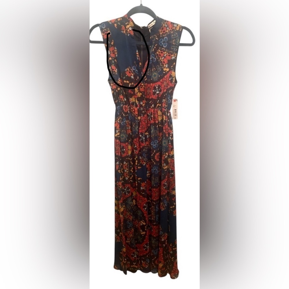 - Alice + Olivia Marianna Printed Button-front Maxi Dress- size 0 - Picture 10 of 10
